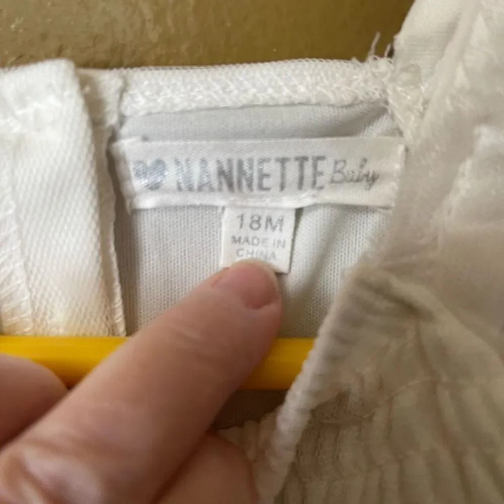 Two 18M dresses by OshKosh and Nannette baby.